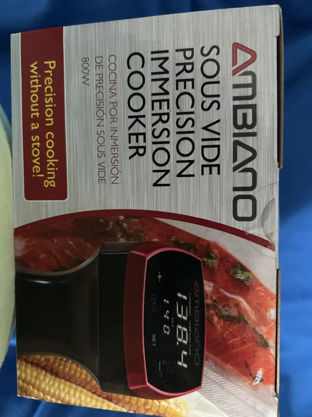 New Ambiano Sous Vide Precision Immersion Cooker 800W Model #H-106